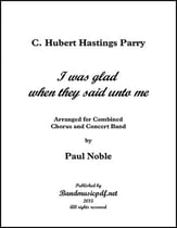 I was glad when they said unto me Concert Band sheet music cover